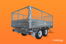 Load image into Gallery viewer, 10x6 Tandem Flatbed Cage Trailer
