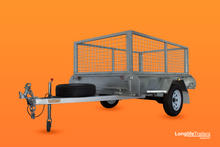 Load image into Gallery viewer, 7X4 Single Axle Cage Trailer