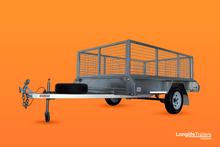 Load image into Gallery viewer, 8x5 Single Axle Cage Trailer