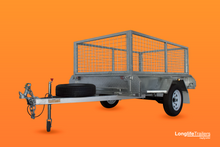 Load image into Gallery viewer, 7X4 Single Axle Cage Trailer
